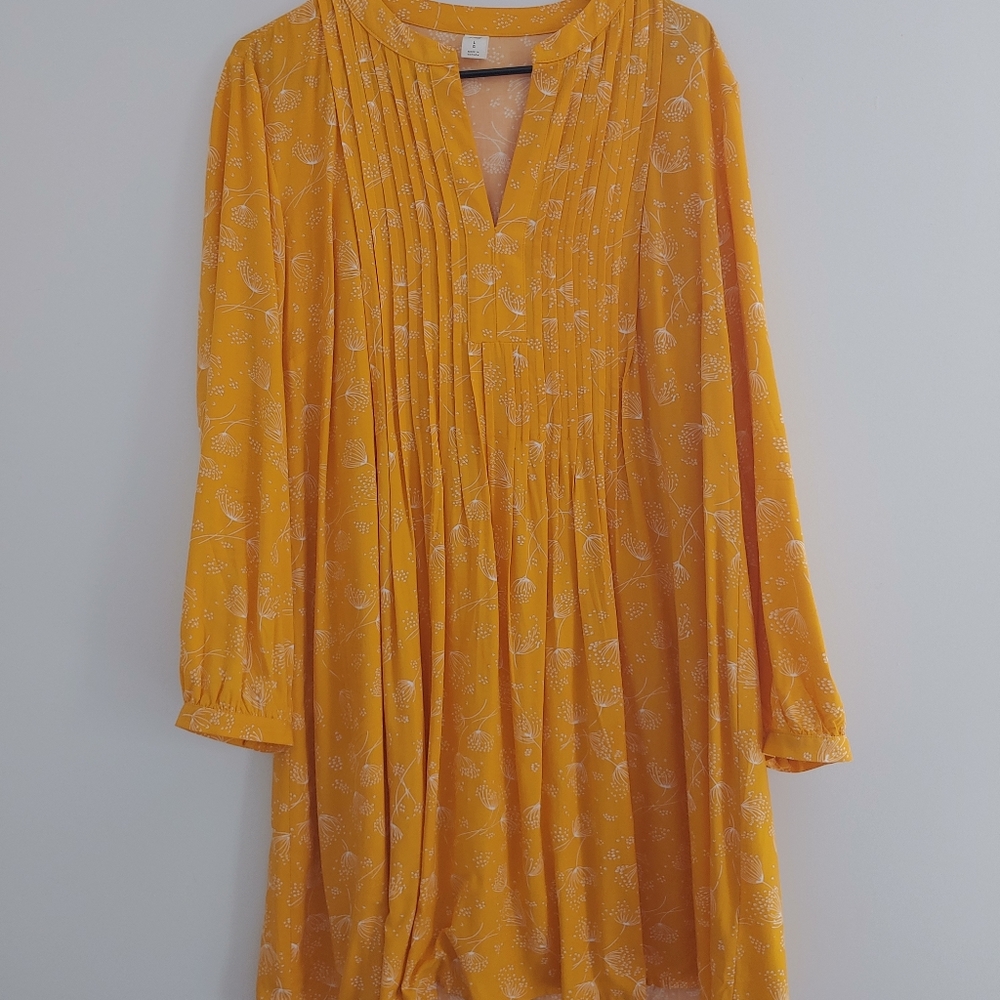 Long sleeve swing dress
